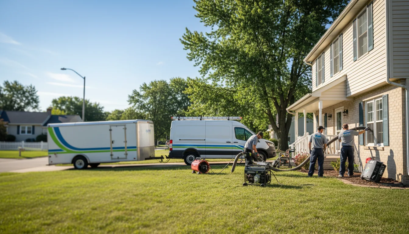 Flooded Basement Restoration And Cleanup With Repair in Towanda, KS near me
